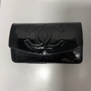 Vintage Chanel Patent Leather Wallet